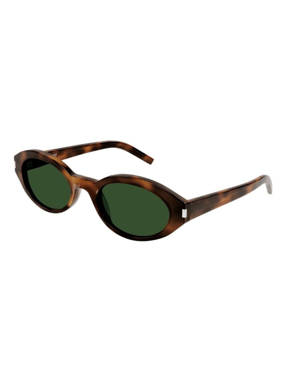 New Saint Laurent Women's Sunglasses Havana Round Green Lens Acetate Frame SL 51